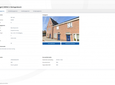 Bewerkscherm Algemene gegevens
